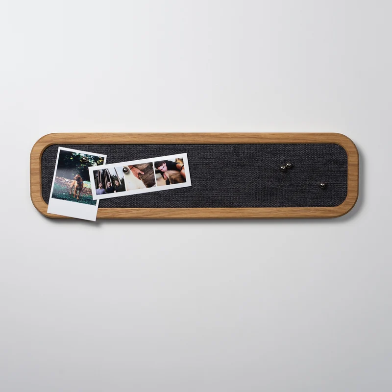 Magnet-Pinnwand Eiche 50x13 cm + Magnete