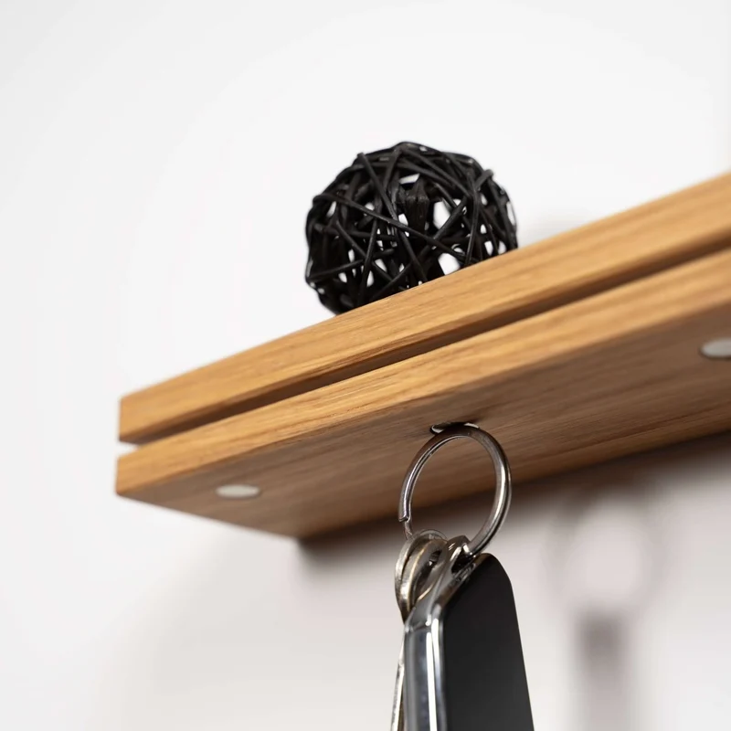Schlüsselbrett XXL Eiche mit Magnet